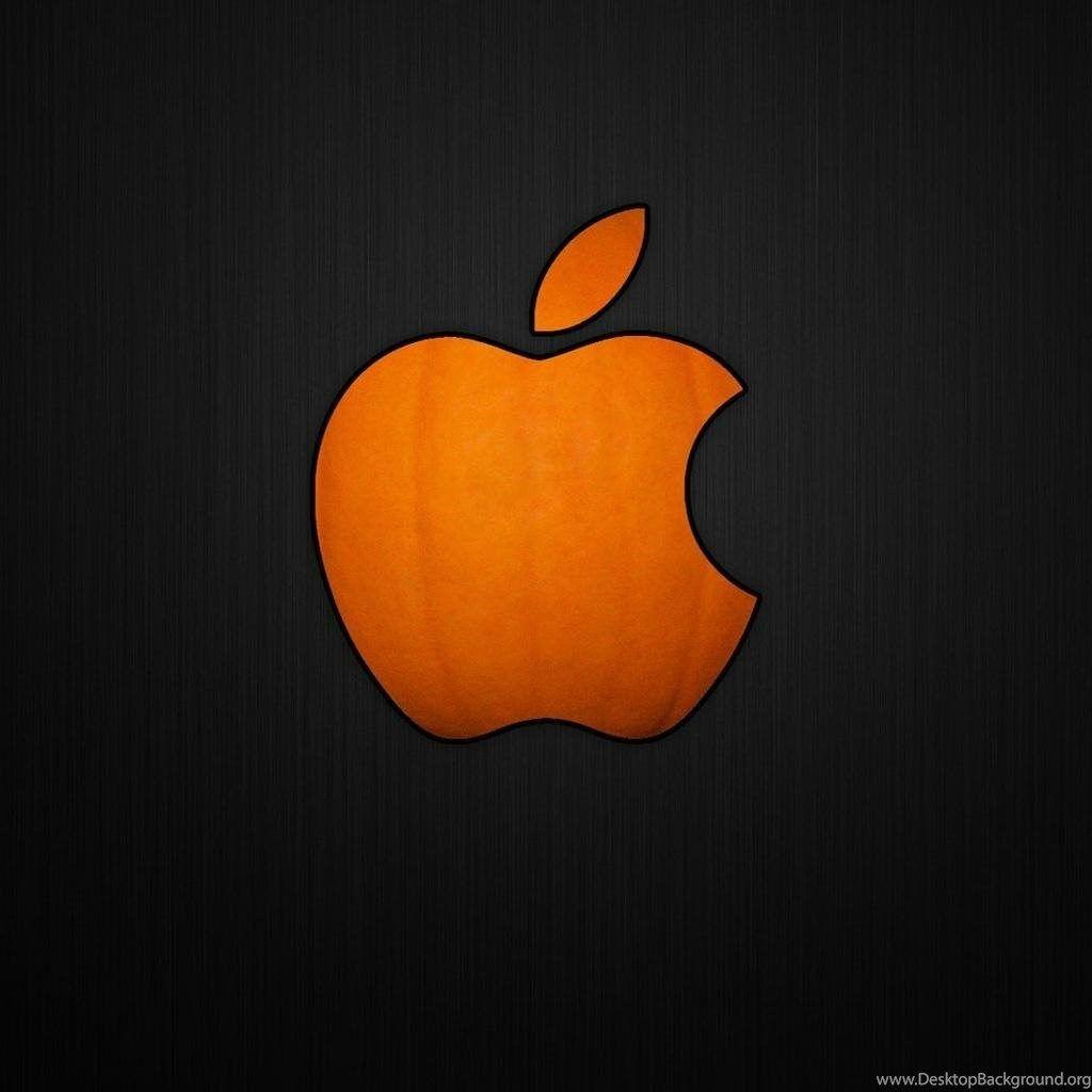Orange Apple Logo - Orange Apple Logo Desktop Wallpaper Cool Orange Wallpaper Desktop