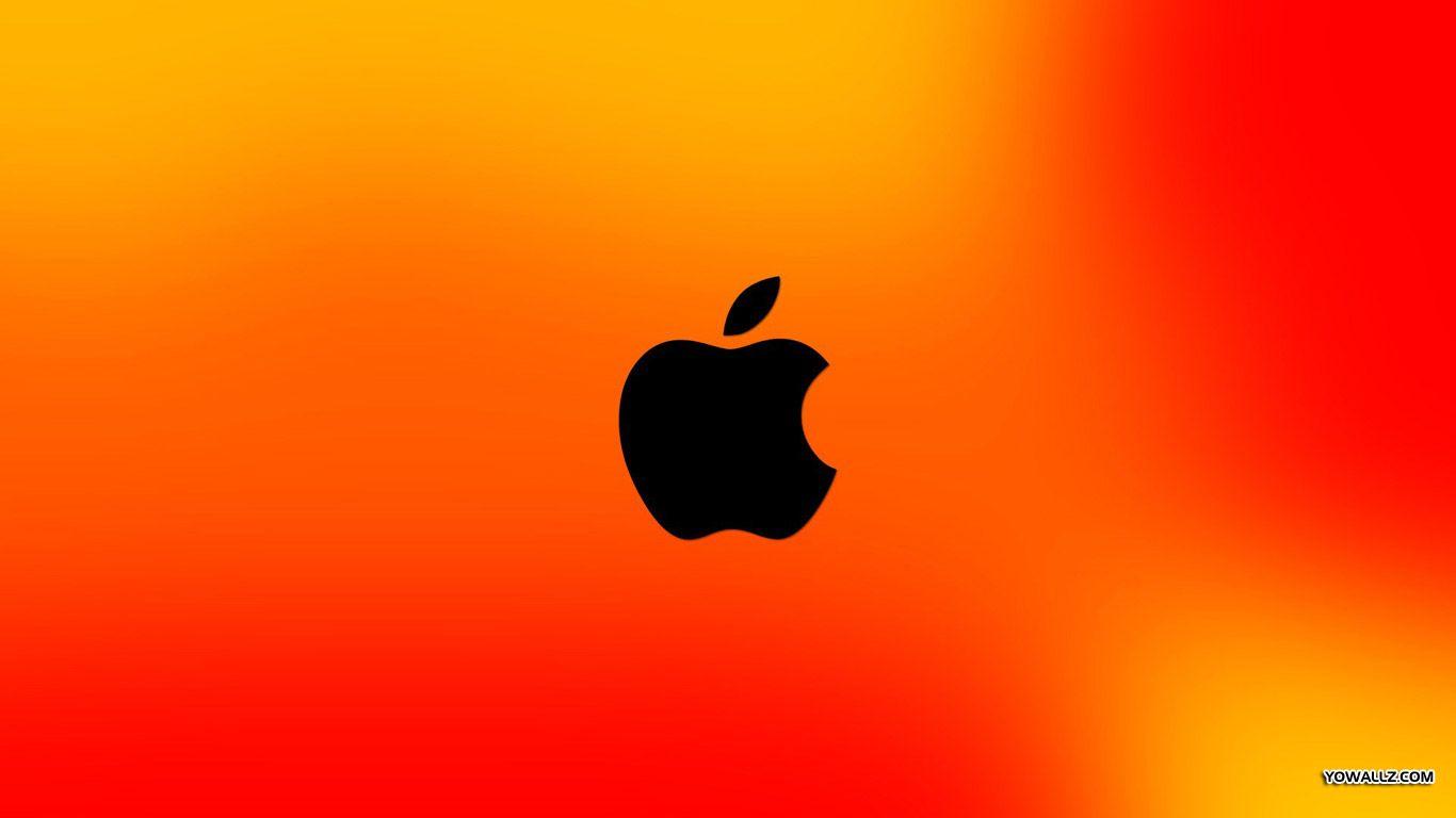 Orange Apple Logo - Orange Apple Logo | Iphone wallpapers | Pinterest | Apple wallpaper ...
