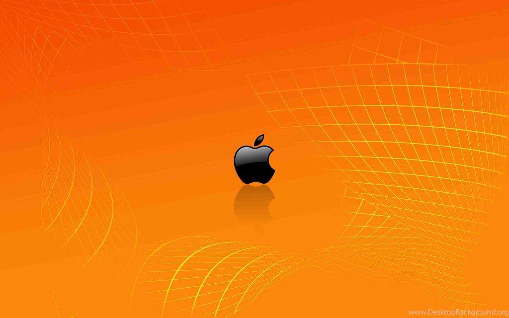 Orange Apple Logo - Cool Wallpapers With Orange Apple Logo Desktop Background