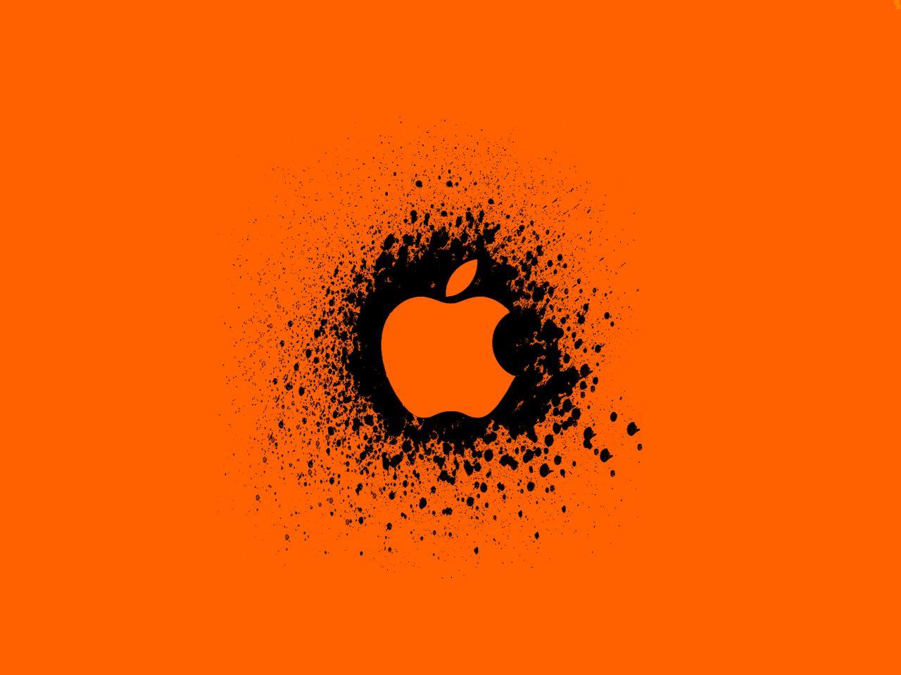 Orange Apple Logo - History of All Logos: All Apple Logo