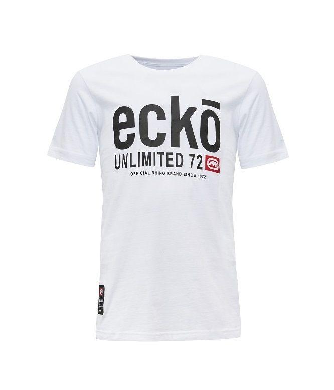 Ecko Clothing Logo - ECKO UNLTD T SHIRT KIDS BIG LOGO WHITE
