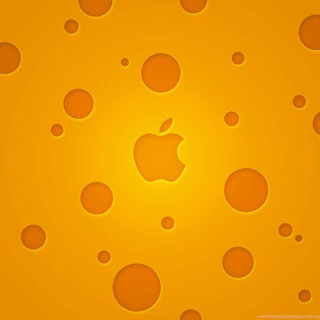 Orange Apple Logo - Orange Apple Logo iPad Air 2 Wallpapers Desktop Background