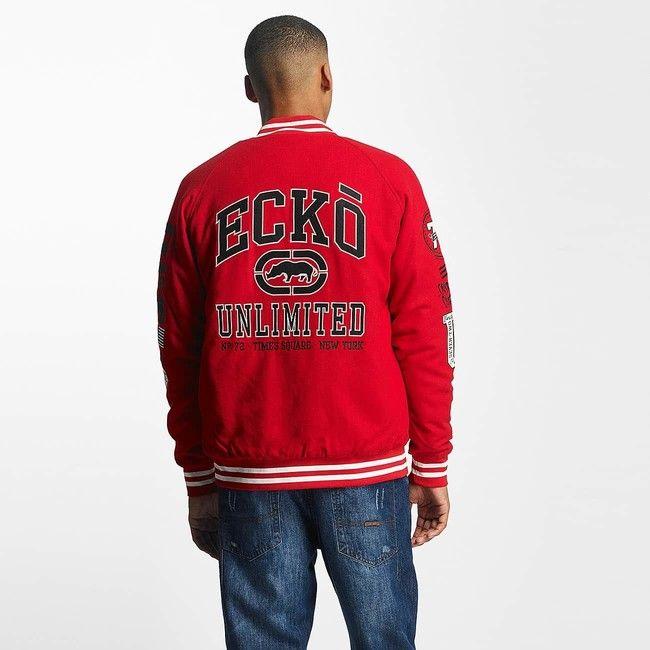 Ecko Clothing Logo - Ecko Unltd. / College Jacket Big Logo in red