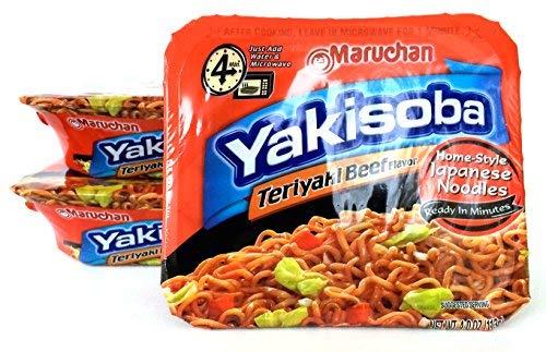 Yakisoba Maruchan Logo - Amazon.com : Maruchan Yakisoba Teriyaki Beef Flavor Japanese Noodles