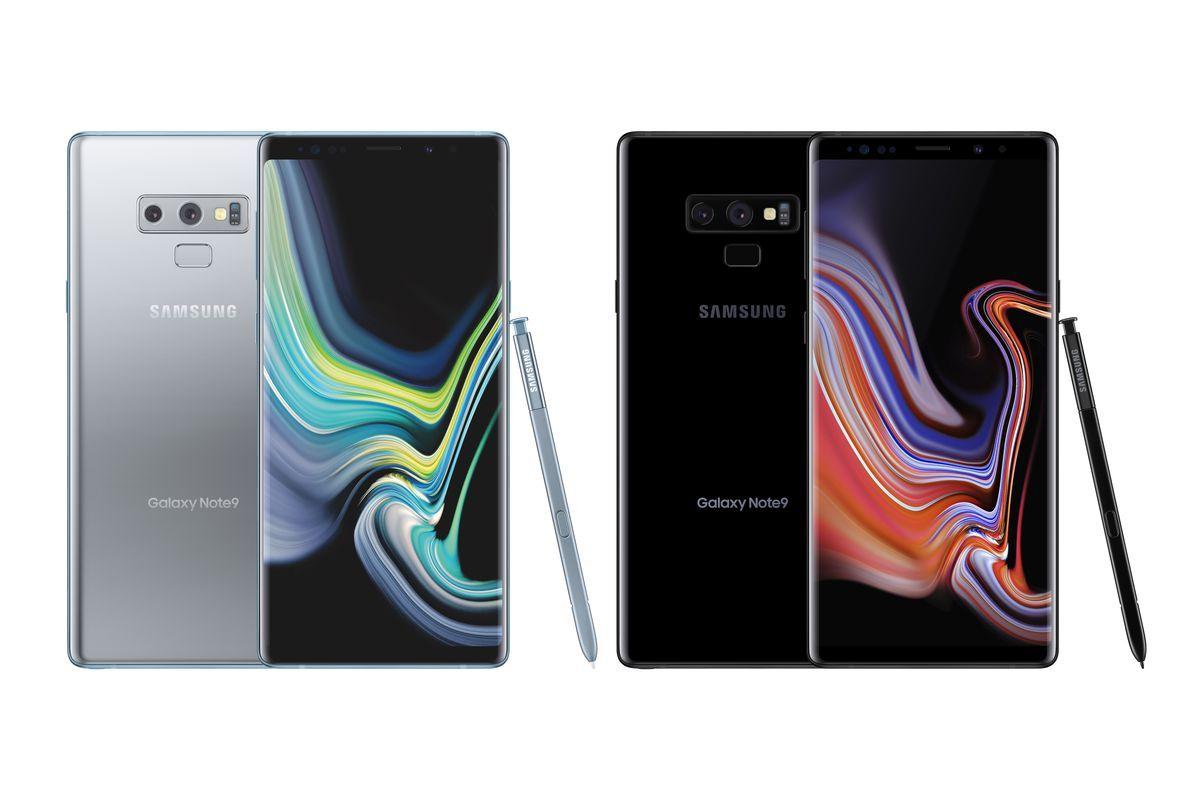 Samsung Note 9 Logo - Samsung debuts Note 9 in silver and brings black model to the US ...