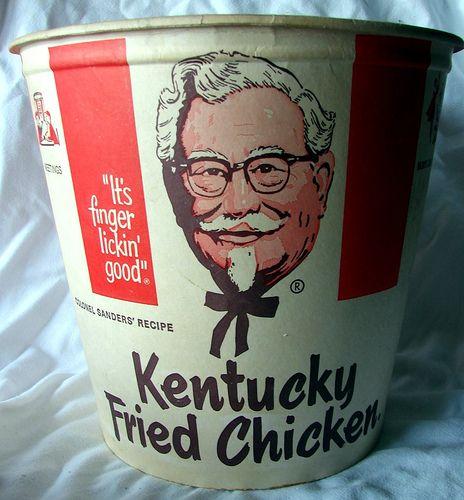 Vintage KFC Logo - Dave's Cupboard: Vintage Sunday: 1969 Kentucky Fried Chicken Bucket