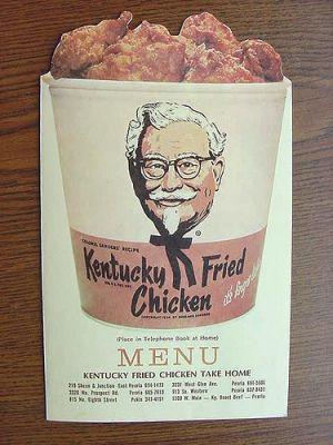 Vintage KFC Logo - Today on the tray: Something finger lickin' good