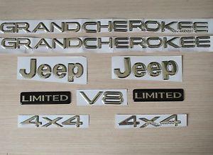 Jeep Cherokee Limited Logo - Jeep Grand Cherokee Jeep 4X4 Limited Emblem Badge Logo Nameplate ...