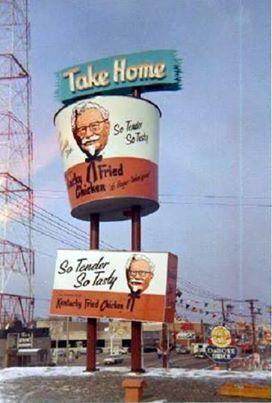 Vintage KFC Logo - Kentucky Fried Chicken bucket sign | Nostalgia | Pinterest ...