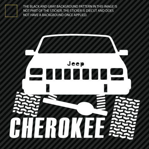 Jeep Cherokee 4x4 Logo - Jeep Cherokee Flex Offroad Lifted 4x4 Decal Sticker 2 | Etsy