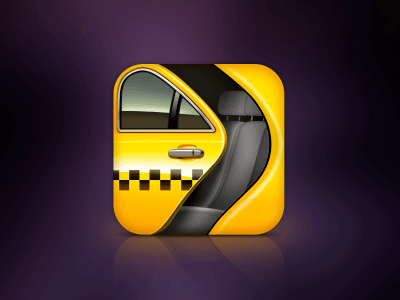 Taxi App Logo - Taxi app icon by kira | Dribbble | Dribbble