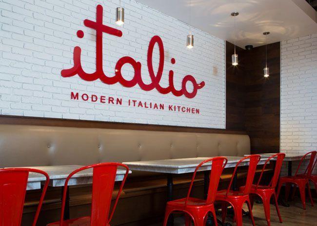 Red White Restaurant Logo - Italio | Visual Identity Inspirations | Restaurant design, Design ...