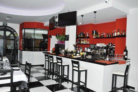 Red White Restaurant Logo - Bar&Grill area - Picture of Black and White Bar & Restaurant ...