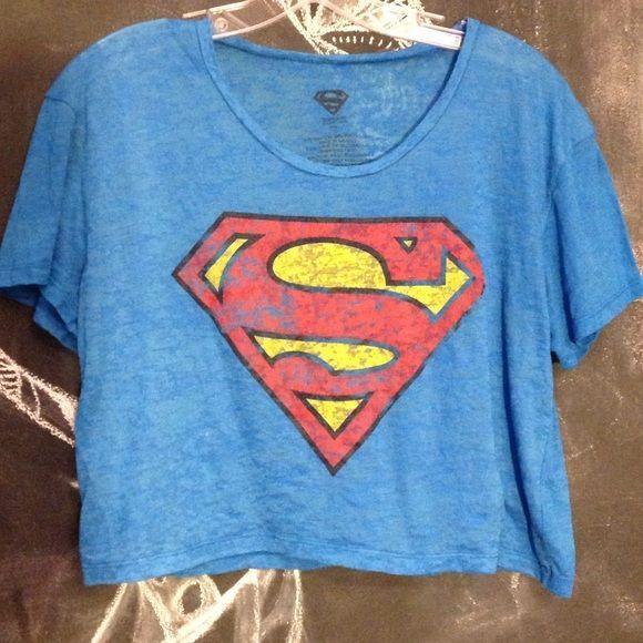 Opaque Superman Logo - Superman Shirt Soft, flowy Superman logo shirt. *Note: material is