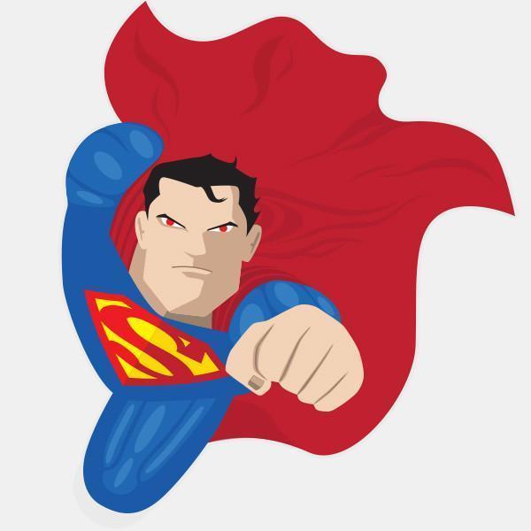 Opaque Superman Logo - superman” macbook decal