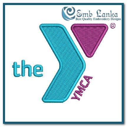 Purle YMCA Logo - YMCA Logo Embroidery Design | Emblanka.com
