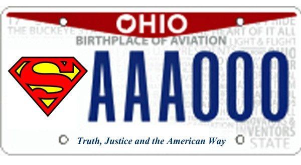 Opaque Superman Logo - Update: Superman License Plates Are Now Available in Ohio | Scene ...