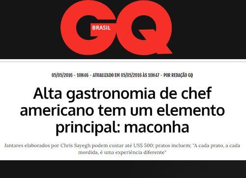 GQ Brasil Logo - The Herbal Chef. Cannabis Infused Fine Dining Experience