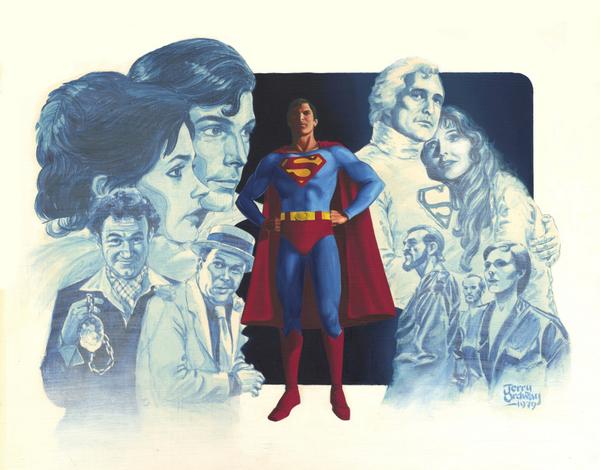 Opaque Superman Logo - Jerry Ordway على تويتر: Another Superman movie piece painted