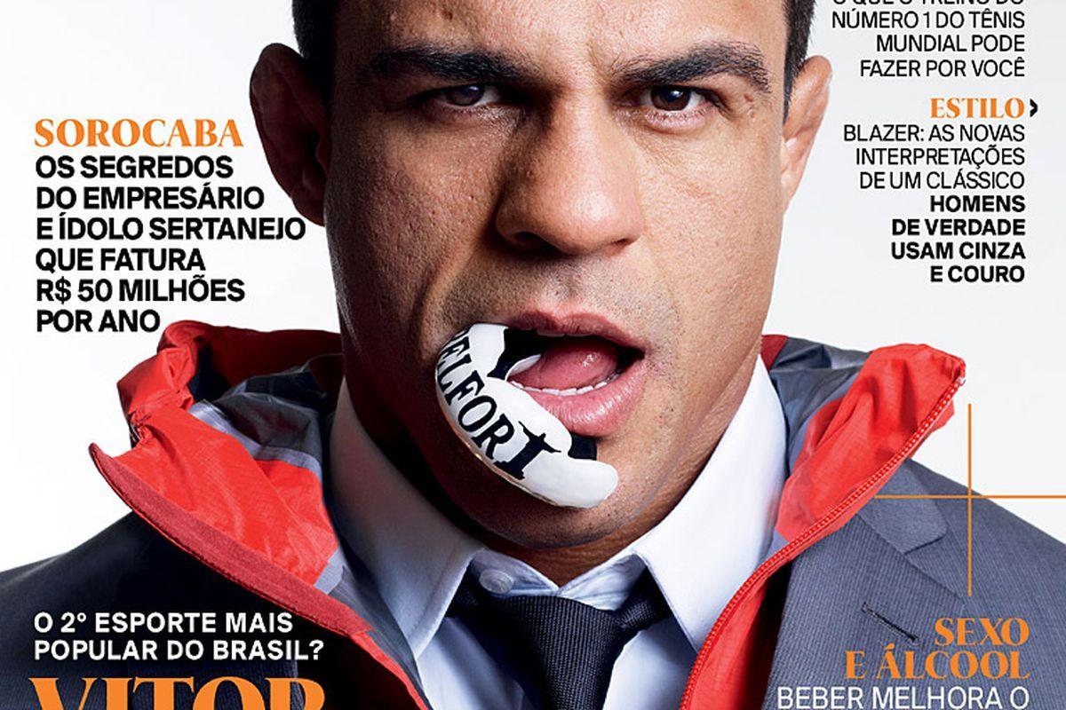 GQ Brasil Logo - UFCs Vitor Belfort makes the March 2012 cover of GQ in Brazil ...