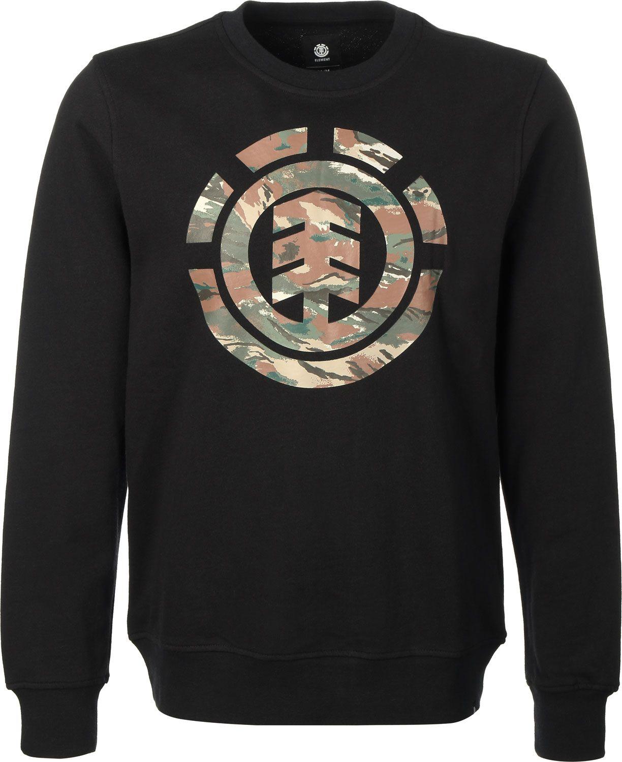 Element Clothing Logo - Clothing Element Logo Fill Crew sweater black Shop LTHTDI