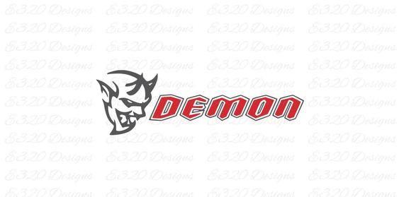 Demon Logo - Dodge Demon Logo SRT SVG DXF Cut File