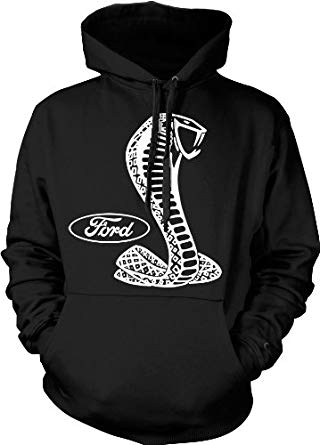 Ford Cobra Logo - Amazon.com: Mustang Cobra Logo Mens Sweatshirt, Officially Licensed ...