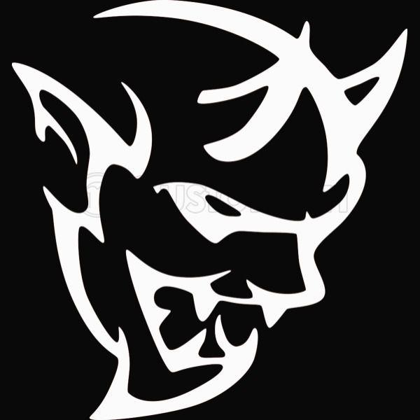 Demon Logo - dodge demon face white Snapback Hat (Embroidered) | Customon.com