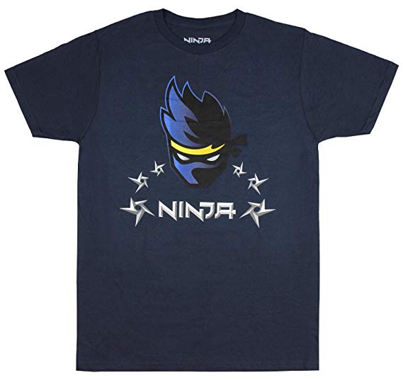 T and Star Logo - Ninja Shirt Men's Ninja Star Logo T Shirt: Clothing