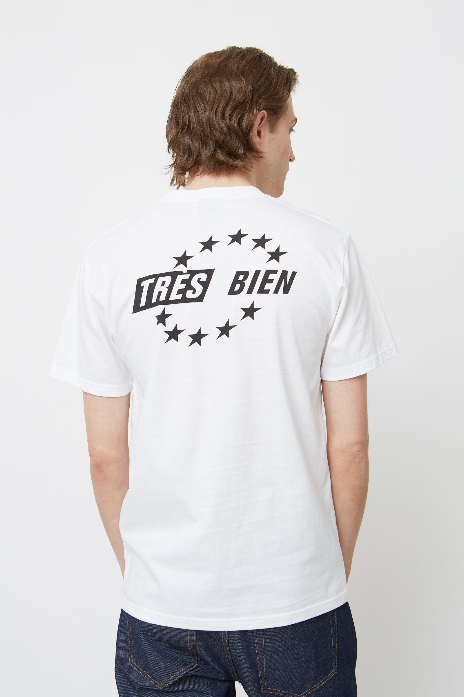 T and Star Logo - Wood Wood - Très Bien - Souvenir Star Logo T-shirt in White