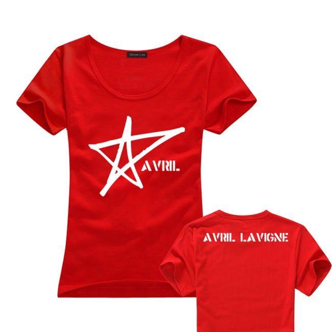 T and Star Logo - Avril Lavigne Star Logo T Shirt