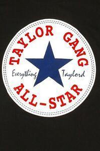 T and Star Logo - MEN'S FUNNY HUMOR ADULT T-SHIRT Taylor Gang All Star LOGO 100 ...