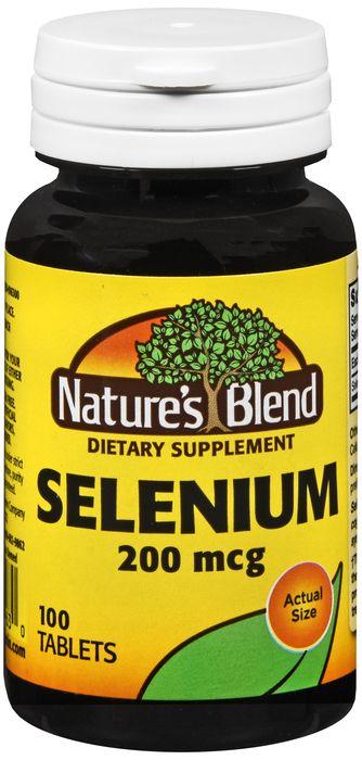 Nature's Blend Logo - Selenium Supplement (Nature's Blend), 100 Tablets, Selenium