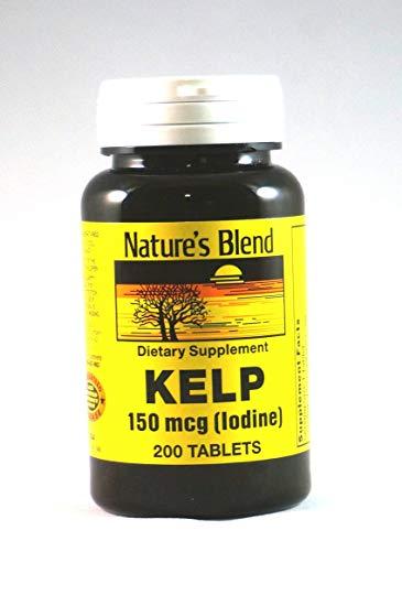 Nature's Blend Logo - Nature's Blend Kelp 150 mcg (Iodine) 200 Tablets: Health