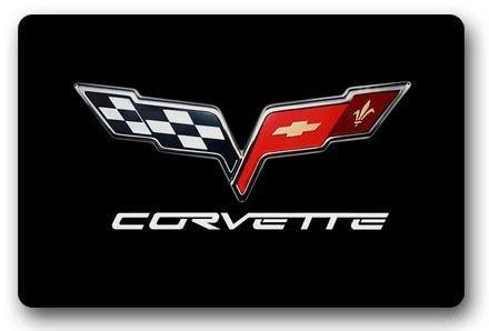2015 Corvette Logo - CHARMHOME Custom Doormat Corvette Door Mat Corvette Logo Carpet ...