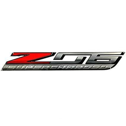2015 Corvette Logo - C7 Corvette ZO6 Super Charged Wall Emblem Large Metal