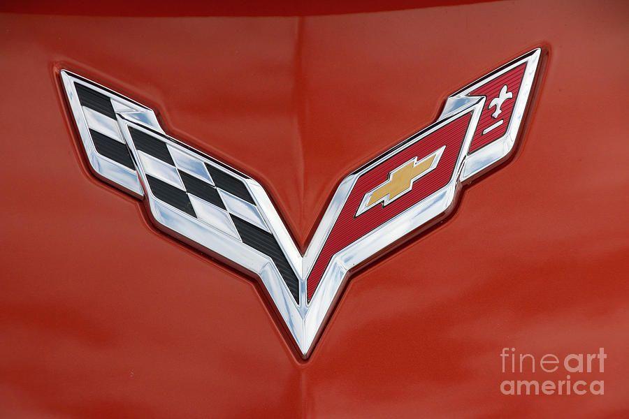 2015 Corvette Logo - 2015 Bronze Corvette-logo-8638 Photograph by Gary Gingrich Galleries
