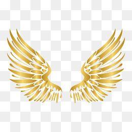 Wing Graphics for Logo - Golden Wings PNG Image. Vectors and PSD Files
