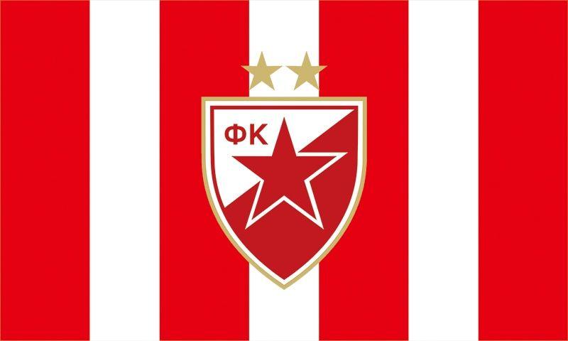 Serbia Soccer Logo - Serbia FK Crvena zvezda Red Star Belgrade Football Soccer Logo Flag ...