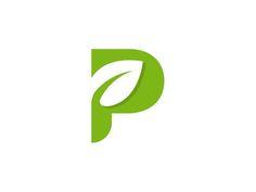 Green P Logo - Best Leaf Logo image. Design logos, Graph design, Typography