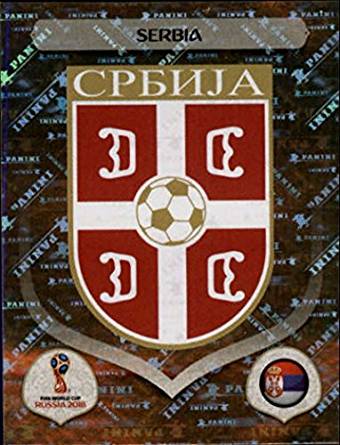 Serbia Soccer Logo - Panini World Cup Stickers Russia Team Logo