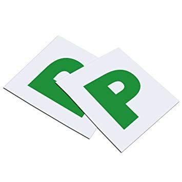 Green P Logo - GN Enterprises Fully Magnetic Green P Plates 2 Pack Strong Sticker