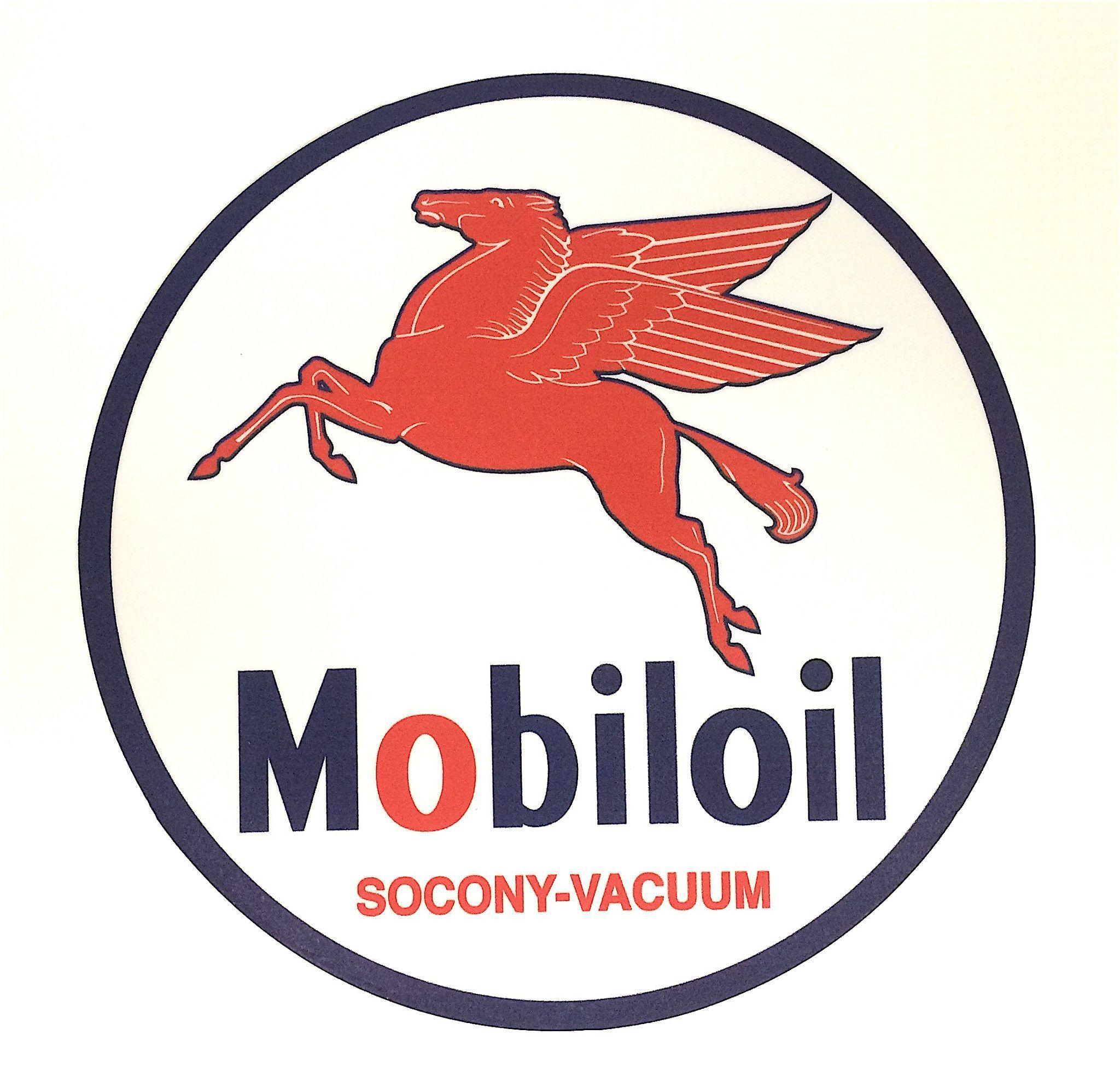 Old Mobil Oil Logo - Mobiloil 7 Pegasus Tin. Mobil Oil, days of yesterday. Metal