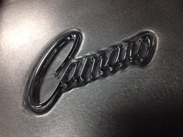 69 Camaro Logo - HHRS 69' Camaro Emblem Stamped Panel - Holohan's Hot Rod Shop