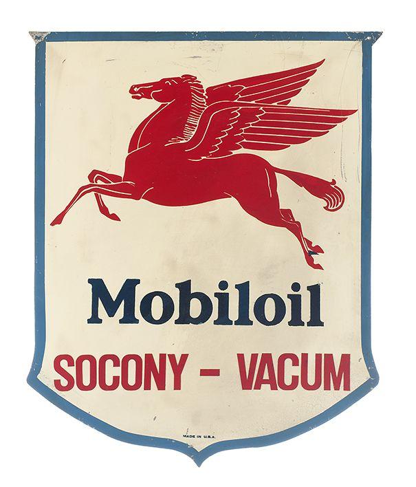 Old Mobil Oil Logo - 587-mobiloil-socony-vacum-old-vintage-signs | Museo Fisogni