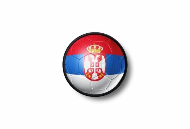 Serbia Soccer Logo - Patch Badge Embroidered Border Printed Iron on Flag Soccer Foot ...