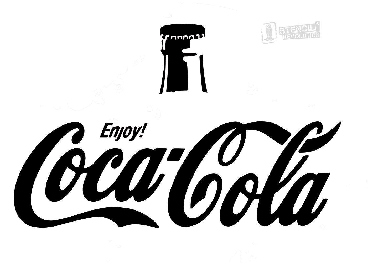 Printable Coca-Cola Logo - Download your free Coca Cola Logo Stencil here. Save time and start ...