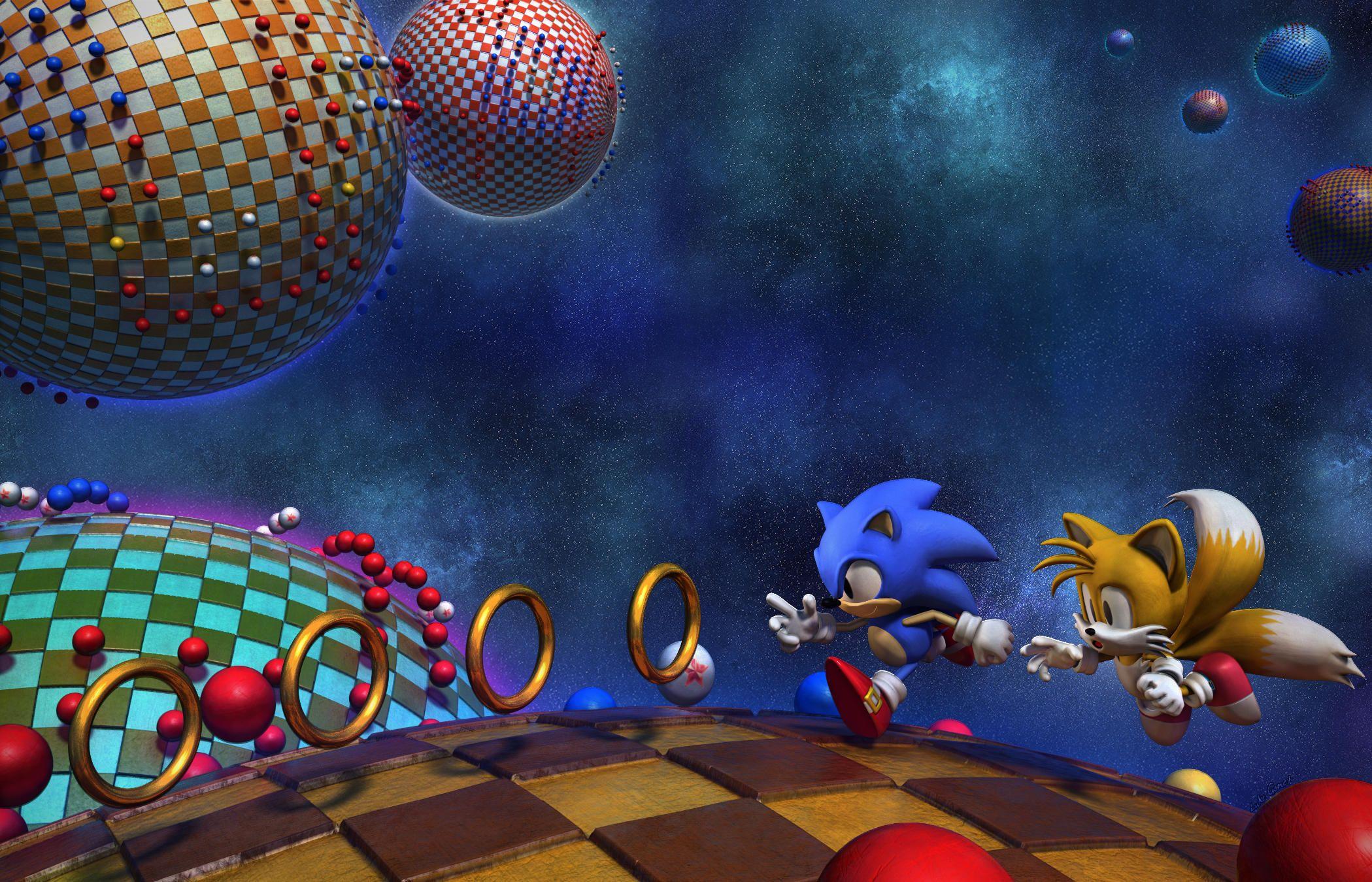 Sonic Blue Sphere Logo - Blue Spheres 3D