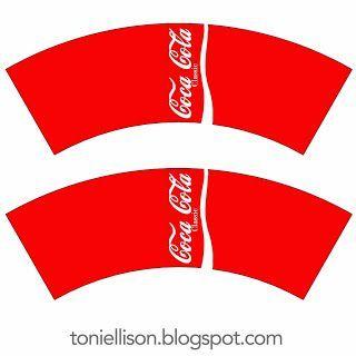 Printable Coca-Cola Logo - Toni Ellison miniature polymer clay tutorial and printable coke cup ...