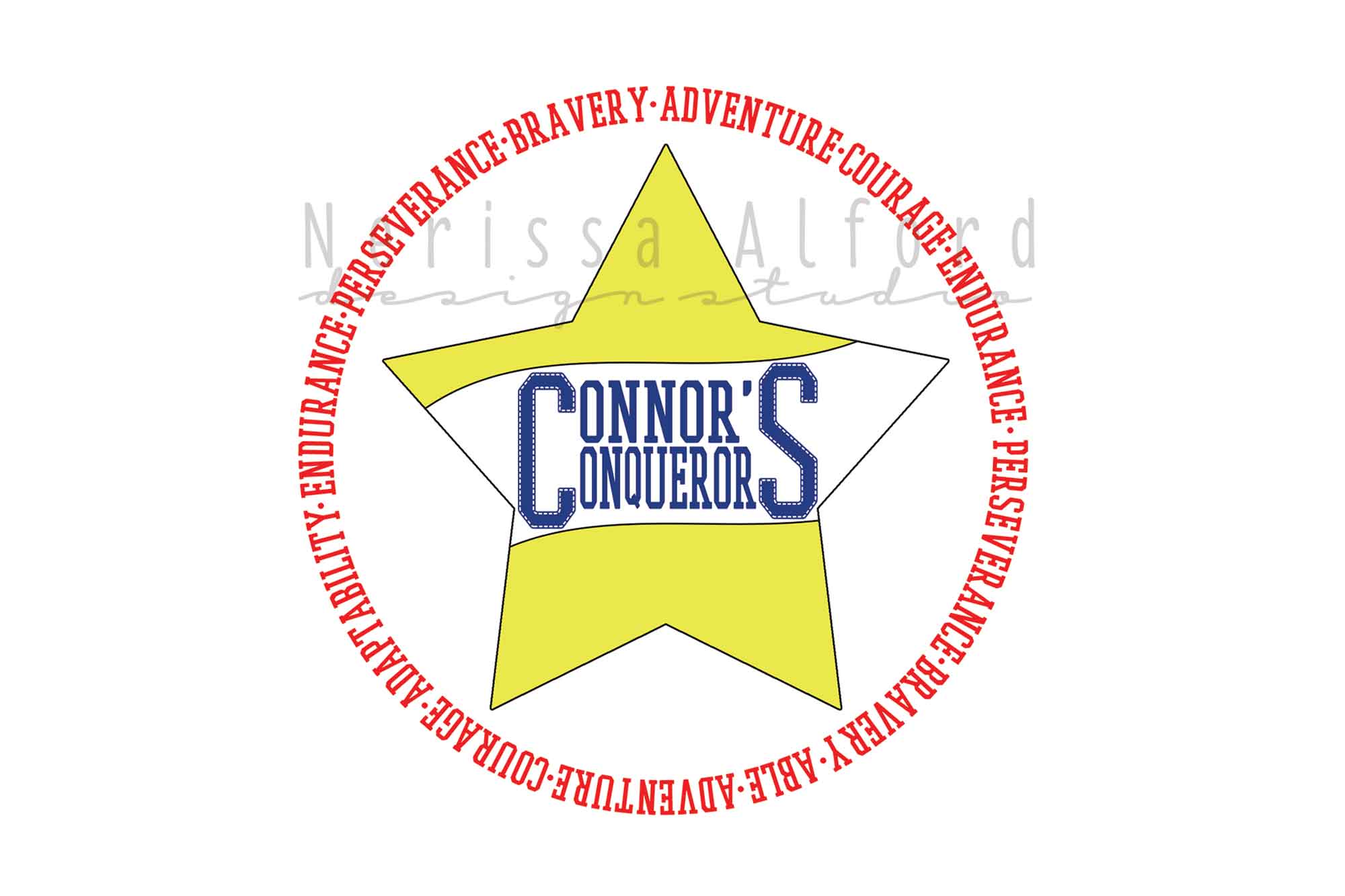 Circle around a Star Logo - Connor's Logo